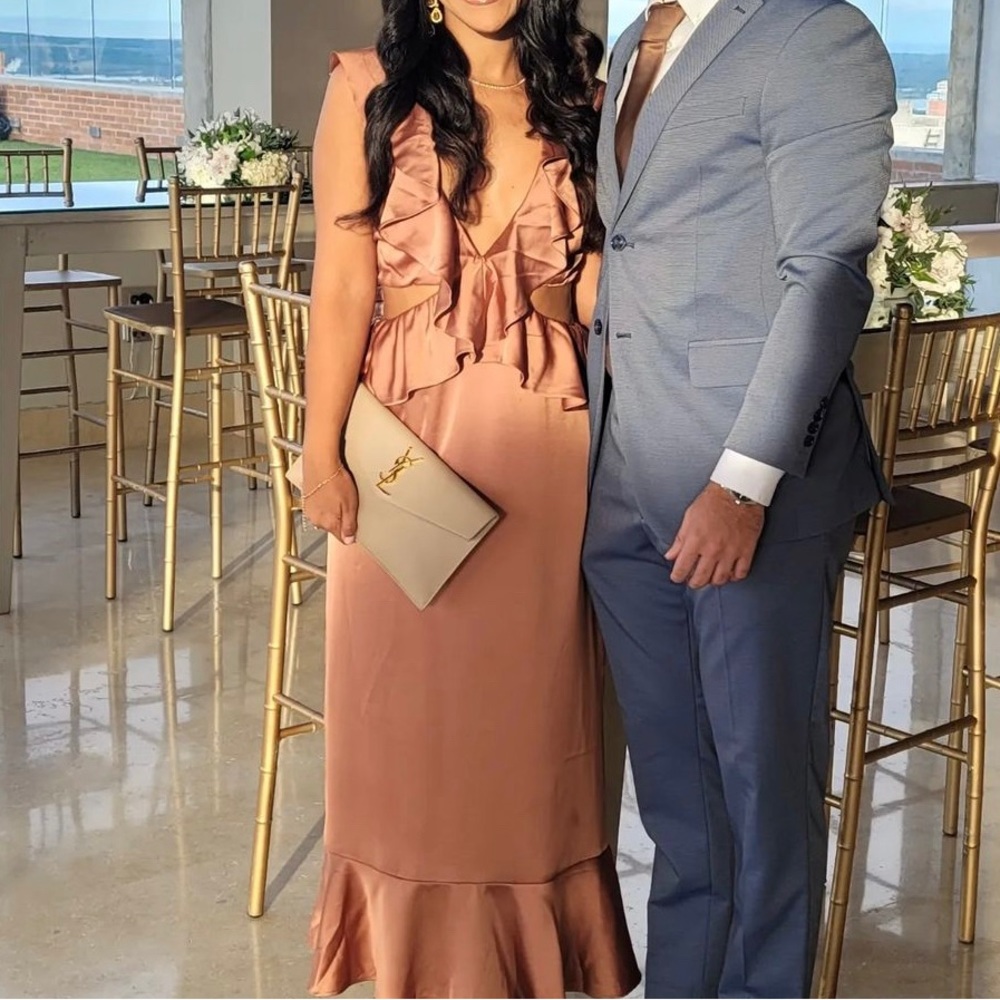 Show Me Your Mumu Copper Zoey Midi Dress